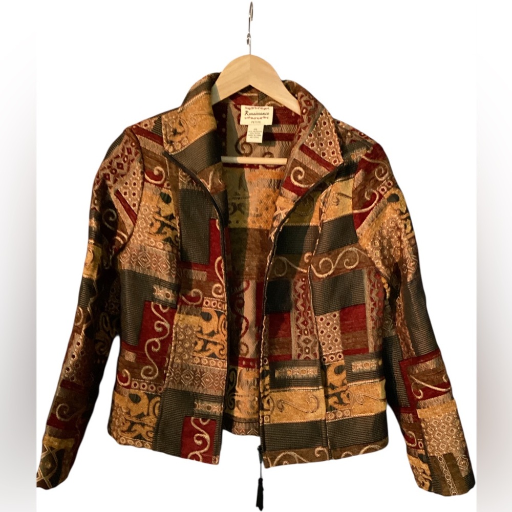 Renaissance Vintage Elegant Patchwork Women's Bla… - image 6